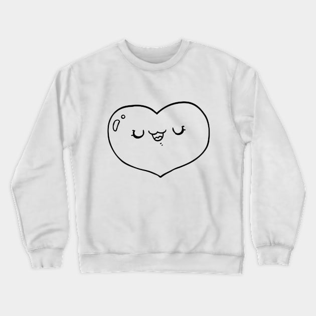 heart Crewneck Sweatshirt by rositura